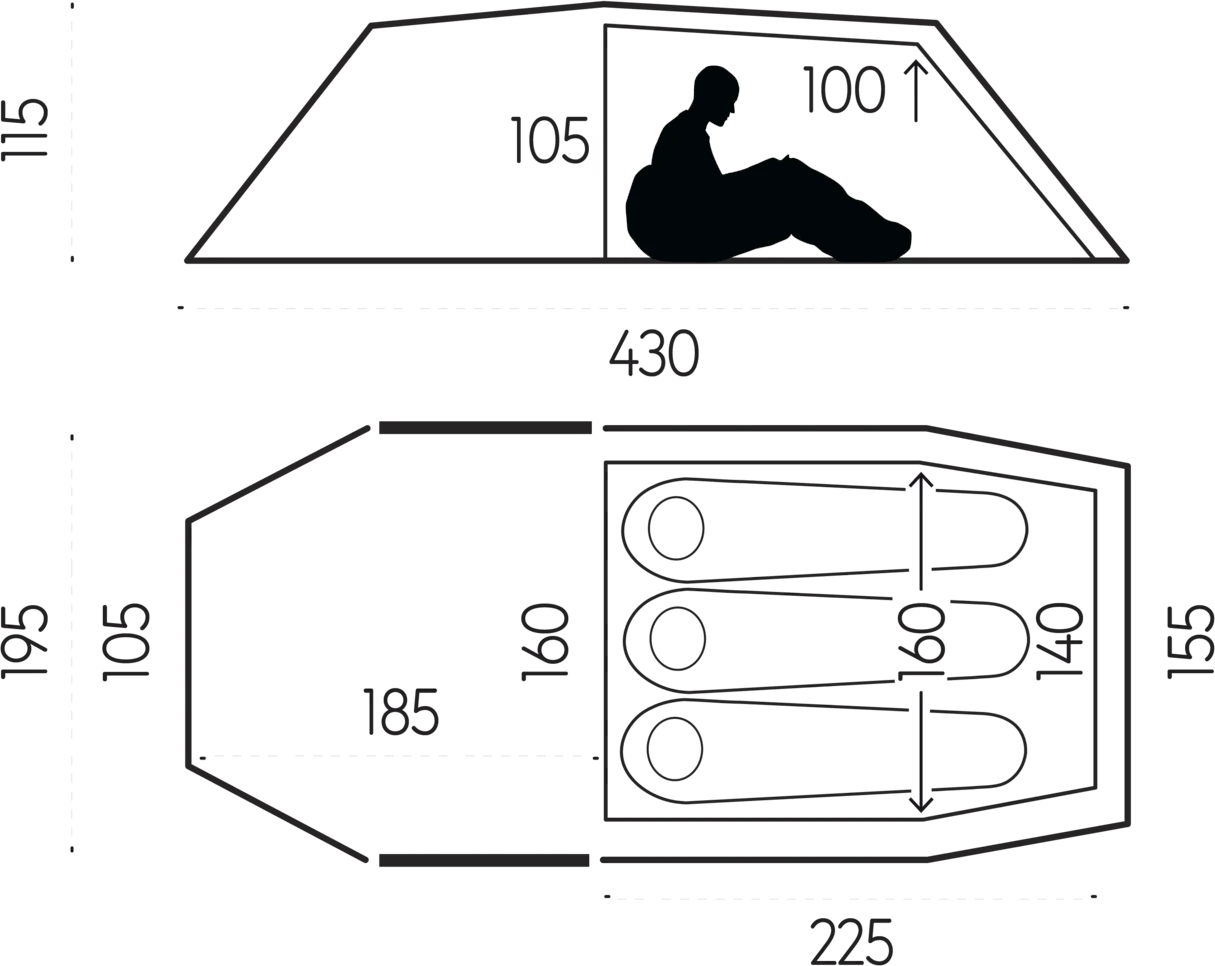 FJÄLLRÄVEN Keb Endurance 3 UN Blue 8 FJÄLLRÄVEN Keb Endurance 3 UN Blue - Bilde 6