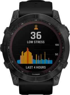 Garmin Fenix 7X Sapphire Solar W/Blac Black DLC -Utendørsutstyr bbdldbmnimsyydwwuz6n