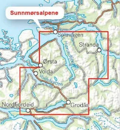Tur Og Toppturkart Sunnmørsalpene Topo -Utendørsutstyr bkril1qzvxprkttgvnwb