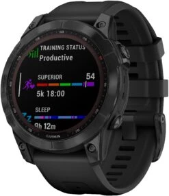 Garmin Fenix 7 Sapphire Solar Black DLC W/Black Band