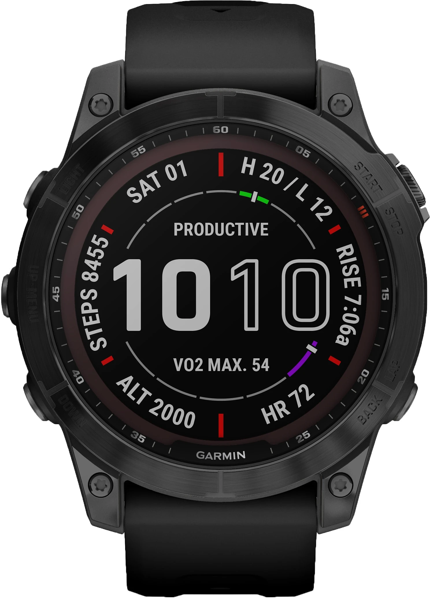Garmin Fenix 7 Sapphire Solar Black DLC W/Black Band 4 Garmin Fenix 7 Sapphire Solar Black DLC W/Black Band - Bilde 2