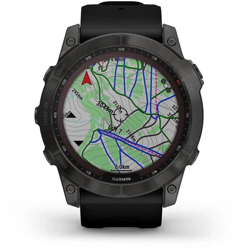 Garmin Fenix 7X Sapphire Solar Carbon Gray W/Black Band 7 Garmin Fenix 7X Sapphire Solar Carbon Gray W/Black Band - Bilde 5