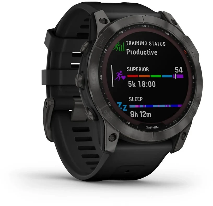 Garmin Fenix 7X Sapphire Solar Carbon Gray W/Black Band 6 Garmin Fenix 7X Sapphire Solar Carbon Gray W/Black Band - Bilde 4