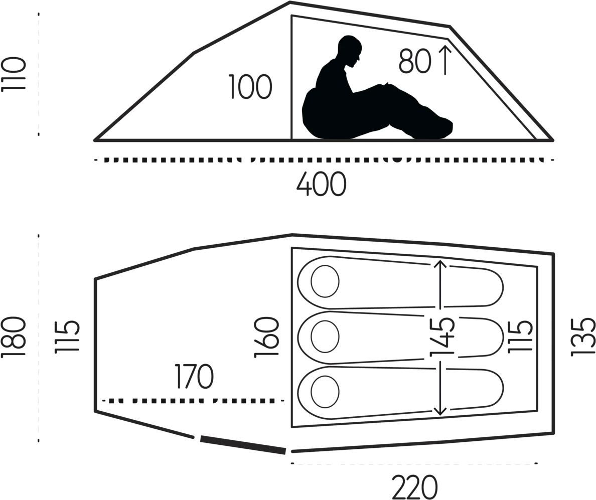 FJÄLLRÄVEN Abisko Shape 3 UN Blue 5 FJÄLLRÄVEN Abisko Shape 3 UN Blue - Bilde 3