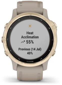 Garmin Fenix 6S Pro Solar. Lt. Gold Gold/Sand -Utendørsutstyr ega1wgdtdxfek31acfnd