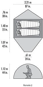 MSR Remote 2 Tent Orange 6 MSR Remote 2 Tent Orange - Bilde 4