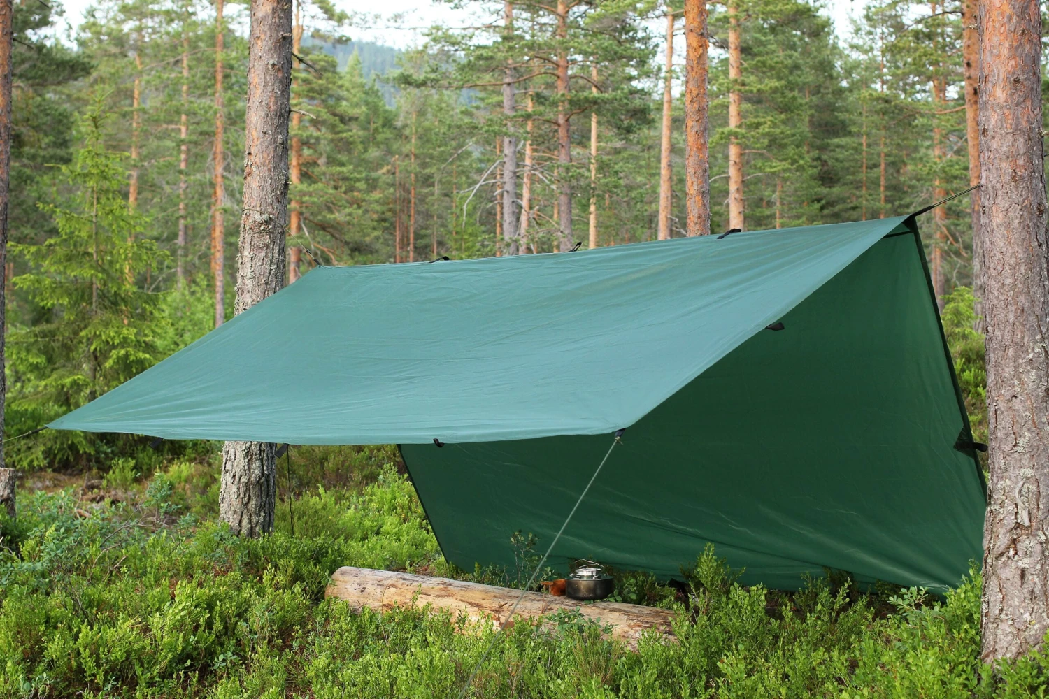 Tarp / Gapahuk Med 4 Stk Barduner Ass 5 Tarp / Gapahuk Med 4 Stk Barduner Ass - Bilde 3