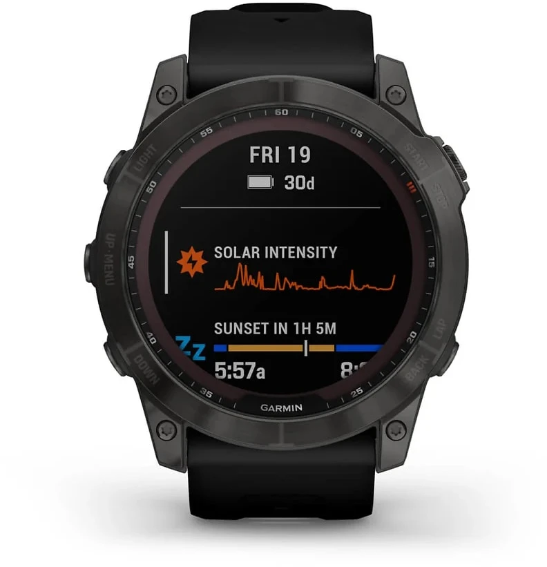 Garmin Fenix 7X Sapphire Solar Carbon Gray W/Black Band 4 Garmin Fenix 7X Sapphire Solar Carbon Gray W/Black Band - Bilde 2