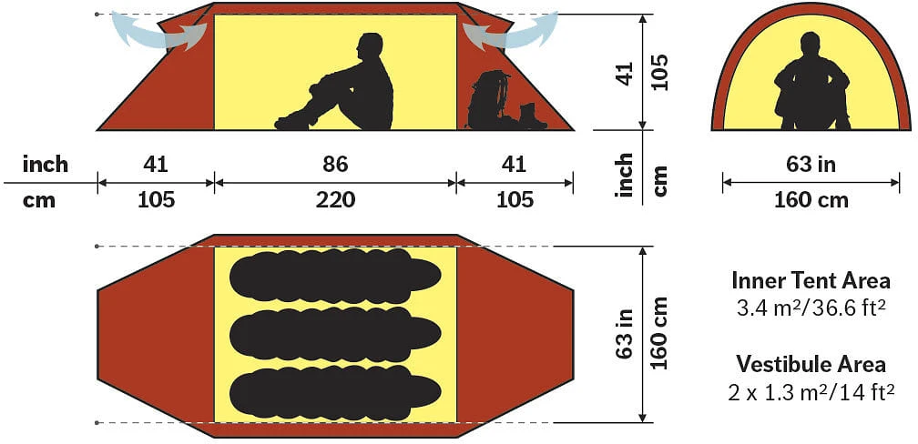 Hilleberg Keron 3 Red 4 Hilleberg Keron 3 Red - Bilde 2
