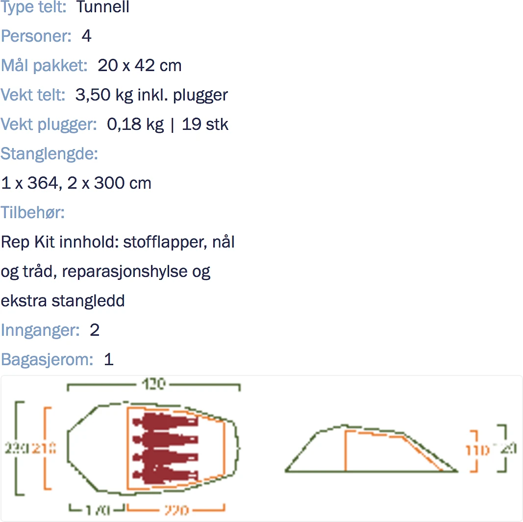 Helsport Lofoten Pro 4 Camp Grønt 7 Helsport Lofoten Pro 4 Camp Grønt - Bilde 5