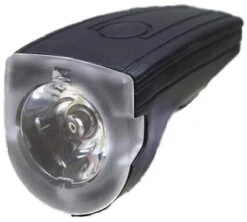 Diodelys Front 220 Lum Oppladbar Sort