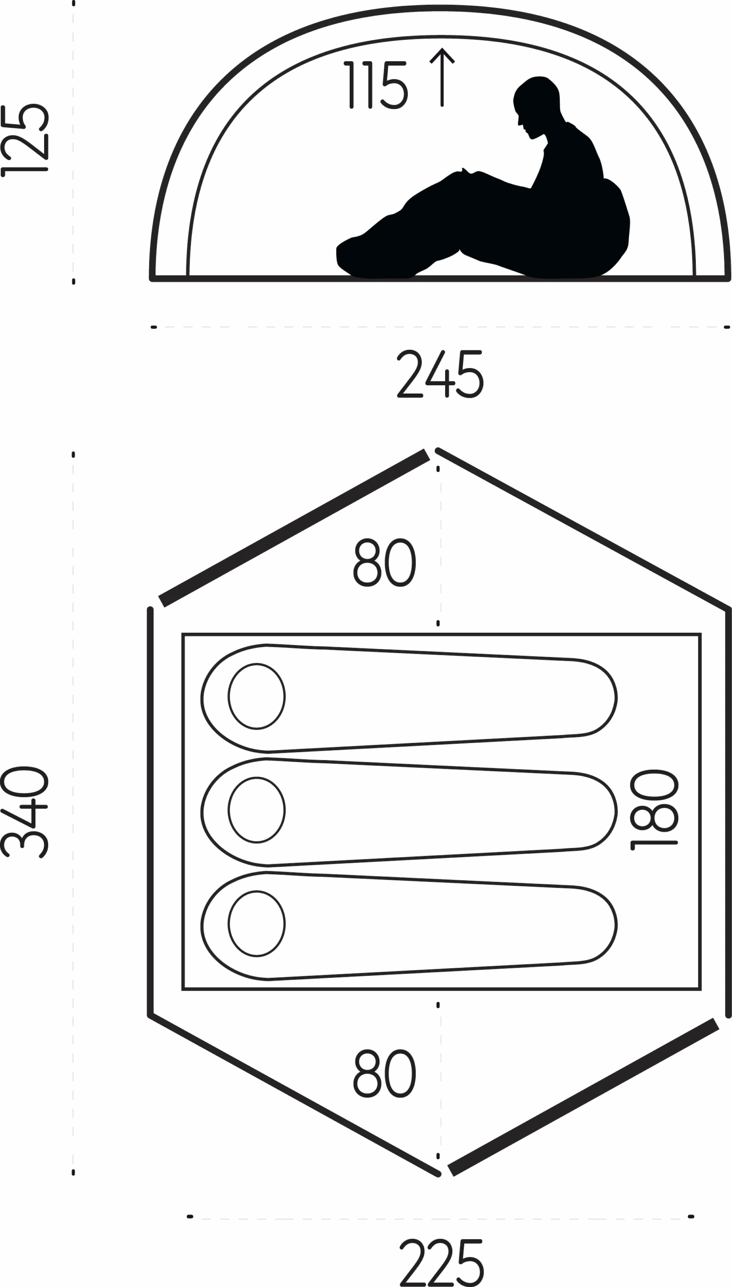 FJÄLLRÄVEN Abisko Dome 3 UN Blue 6 FJÄLLRÄVEN Abisko Dome 3 UN Blue - Bilde 4