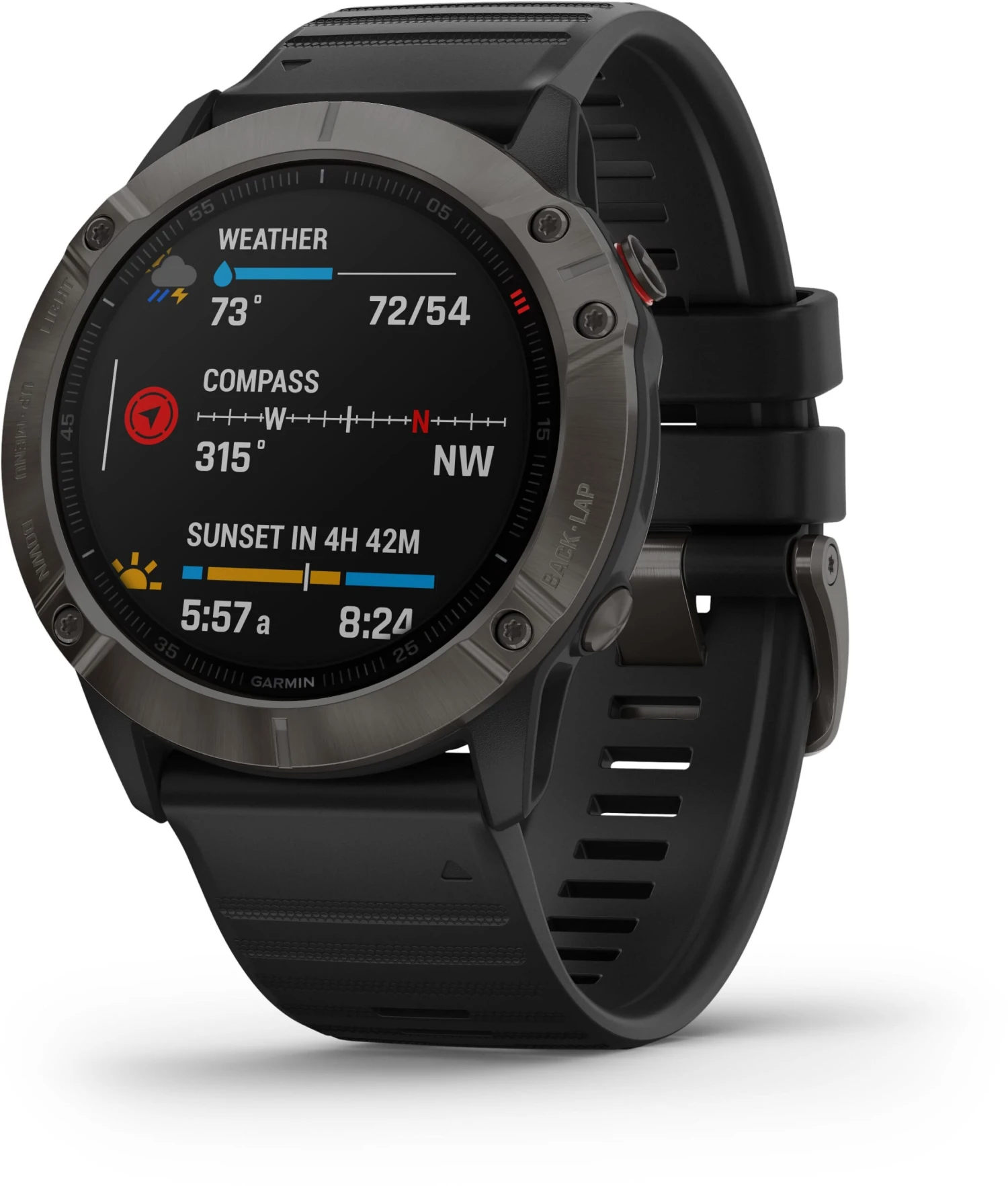 Garmin Fenix 6 Sapphire Gray Gray 6 Garmin Fenix 6 Sapphire Gray Gray - Bilde 4