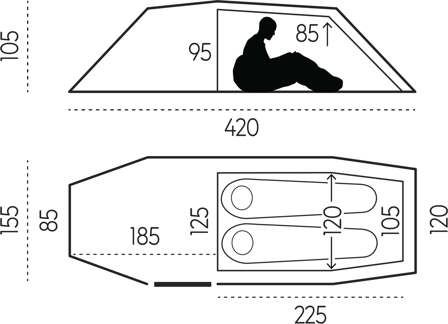 FJÄLLRÄVEN Abisko Endurance 2 UN Blue 7 FJÄLLRÄVEN Abisko Endurance 2 UN Blue - Bilde 5