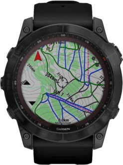 Garmin Fenix 7X Sapphire Solar W/Blac Black DLC -Utendørsutstyr mvdy7eio676rotynpprd