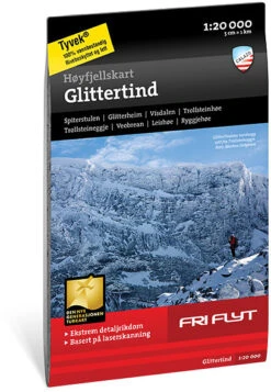 Høyfjellskart Glittertind 1:20000 Topo