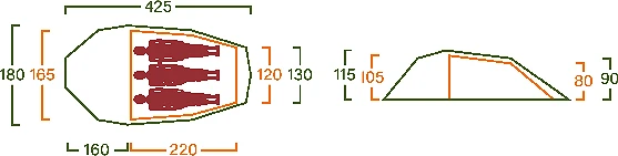 Helsport Lofoten Pro 3 Camp Lofoten Pro 3 Camp 7 Helsport Lofoten Pro 3 Camp Lofoten Pro 3 Camp - Bilde 5