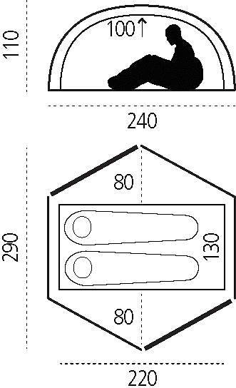 FJÄLLRÄVEN Abisko Dome 2 UN Blue 6 FJÄLLRÄVEN Abisko Dome 2 UN Blue - Bilde 4