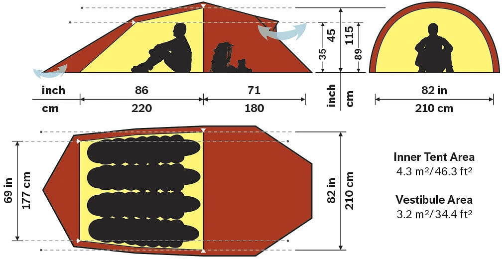 Hilleberg Nallo 4 GT Green 4 Hilleberg Nallo 4 GT Green - Bilde 2