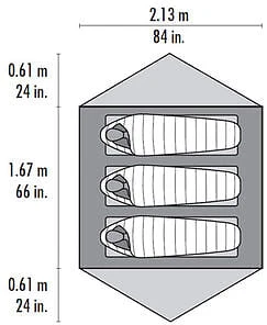 MSR Carbon Reflex 3 Ultralight Tent GREEN 5 MSR Carbon Reflex 3 Ultralight Tent GREEN - Bilde 3