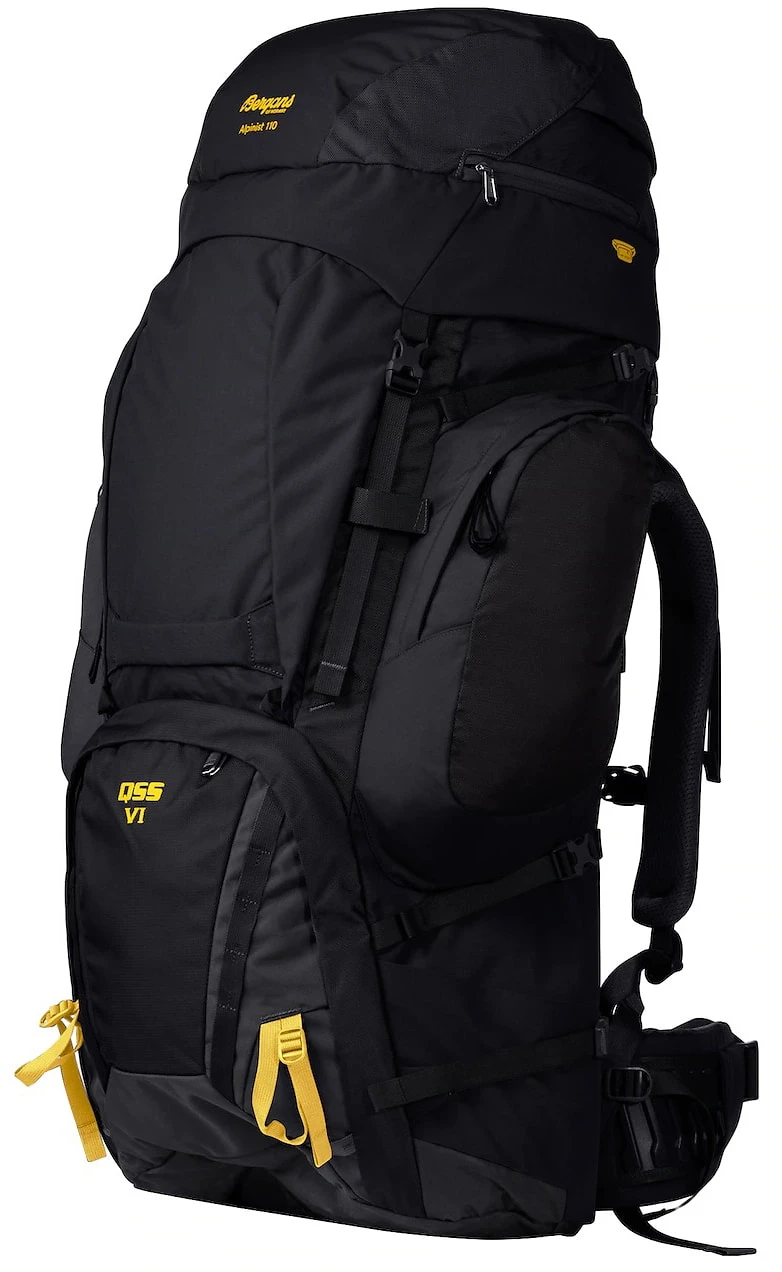 Bergans Of Norway Alpinist V6 Medium 110L Black / Waxed Yellow 3 Bergans Of Norway Alpinist V6 Medium 110L Black / Waxed Yellow