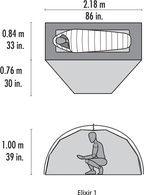 MSR Elixir 1 Tent V2 Green 5 MSR Elixir 1 Tent V2 Green - Bilde 3