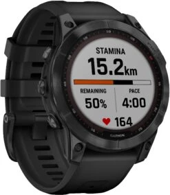 Garmin Fenix 7 Sapphire Solar Black DLC W/Black Band 15 Garmin Fenix 7 Sapphire Solar Black DLC W/Black Band -Utendørsutstyr xyhkjzeec3exetxpqofm