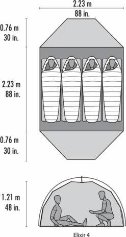 MSR Elixir 4 Tent V2 Green 9 MSR Elixir 4 Tent V2 Green -Utendørsutstyr yevr4gtsaig4clkpsejw